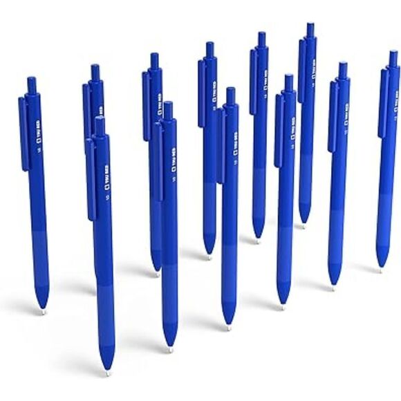 Lot of 60 TRU RED Blue Ink Pens – Medium Point 1.0mm – Retractable‎ Comfort Grip - Picture 3 of 5
